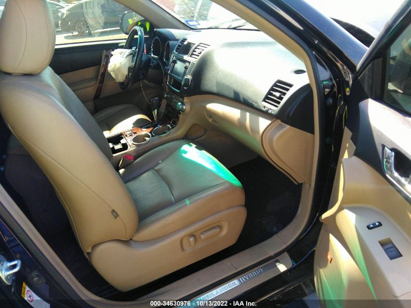 2013 TOYOTA HIGHLANDER HYBRID LIMITED JTEDC3EH7D2013357