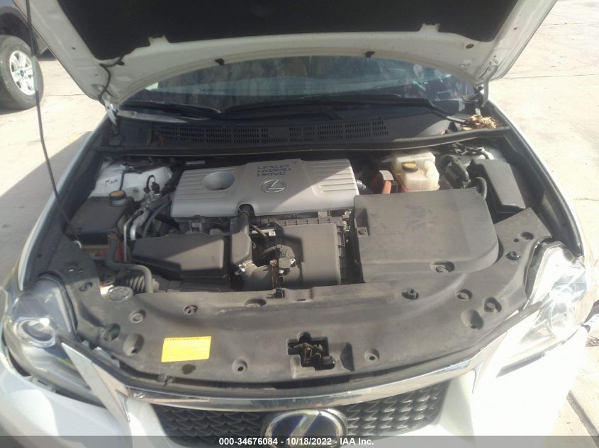 2013 LEXUS CT 200H HYBRID JTHKD5BHXD2132639