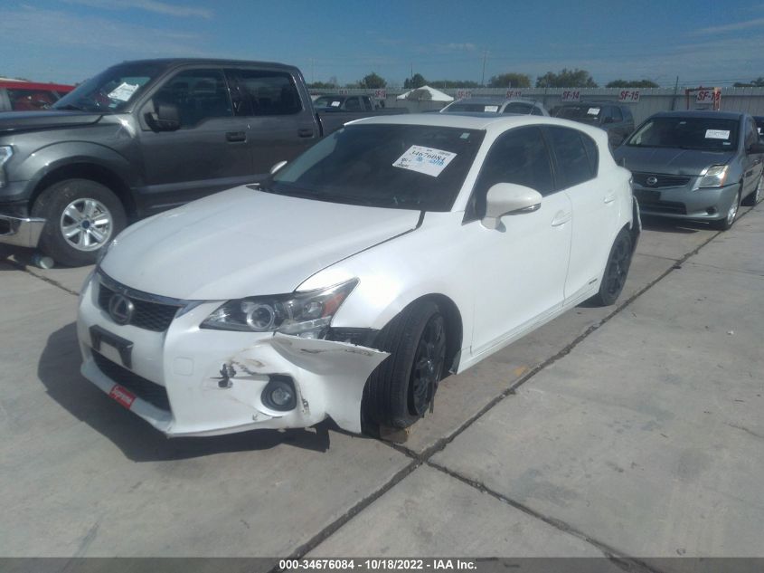 2013 LEXUS CT 200H HYBRID JTHKD5BHXD2132639