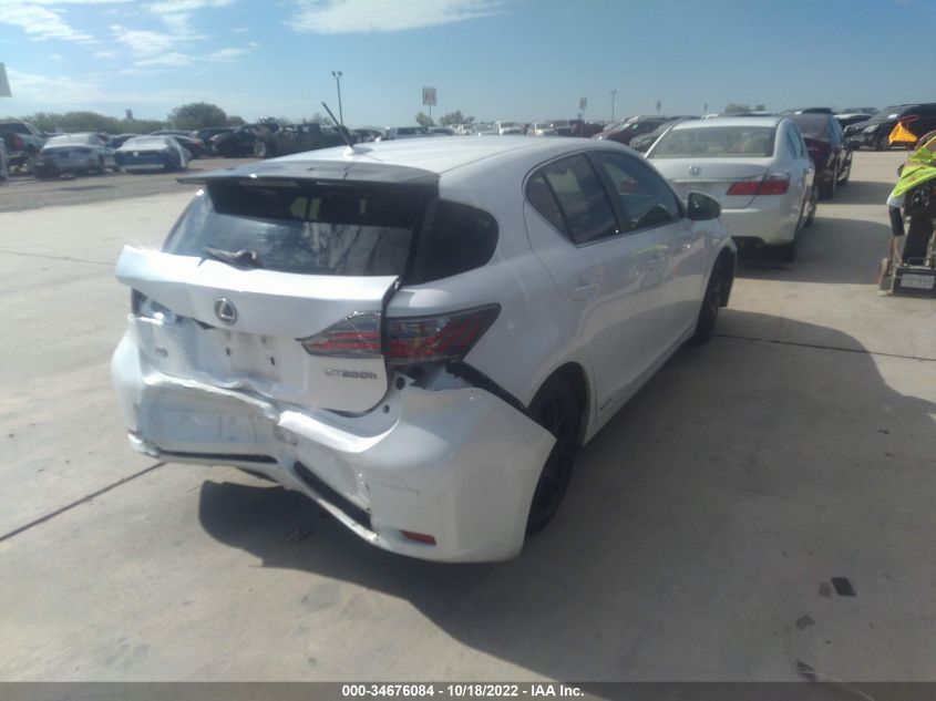 2013 LEXUS CT 200H HYBRID JTHKD5BHXD2132639