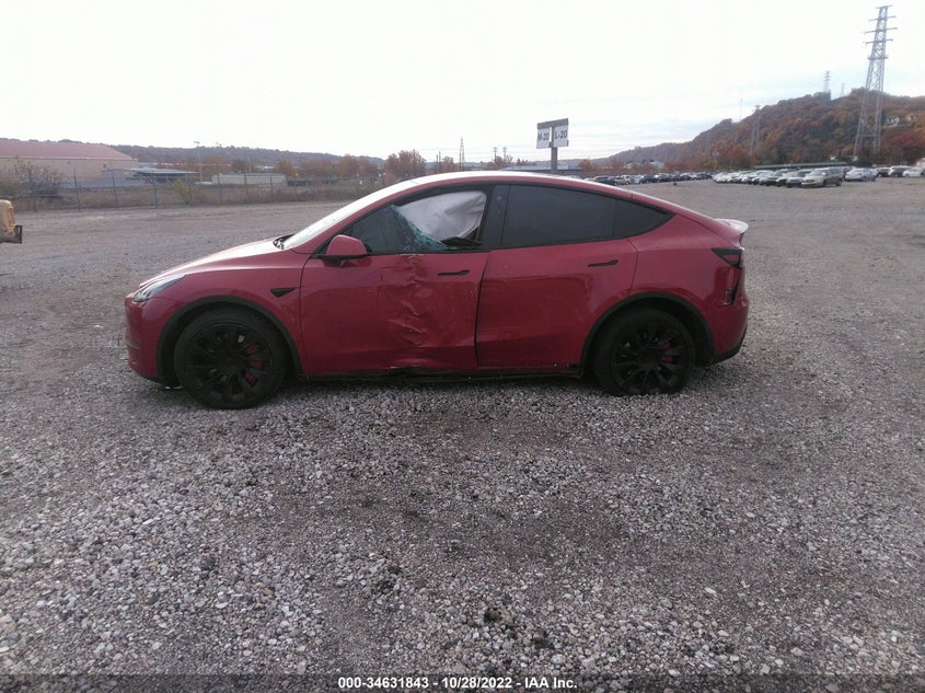VIN 7SAYGAEEXNF344049 2022 TESLA MODEL Y LONG RANGE
