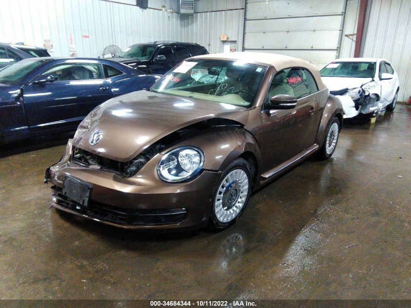 2013 VOLKSWAGEN BEETLE CONVERTIBLE 2.5L 3VW5X7AT9DM829989