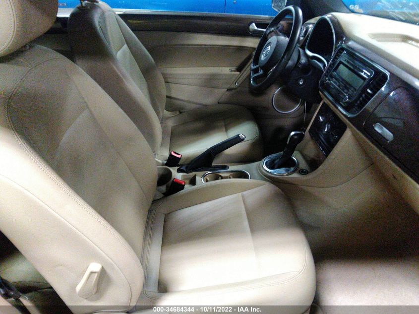 2013 VOLKSWAGEN BEETLE CONVERTIBLE 2.5L 3VW5X7AT9DM829989
