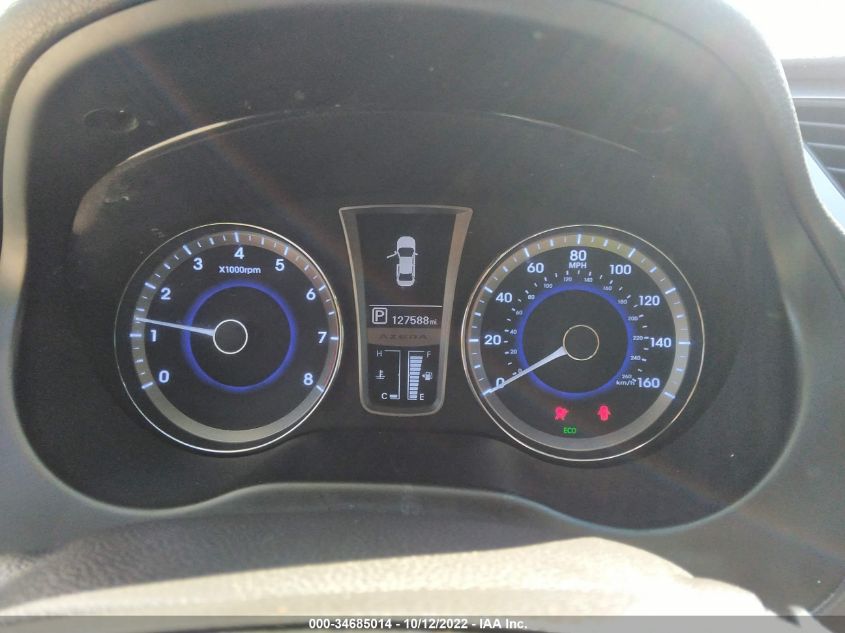 2013 HYUNDAI AZERA KMHFG4JG2DA324023