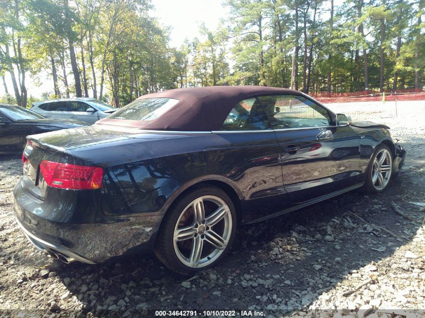 2014 AUDI S5 PREMIUM PLUS WAUCGAFH6EN004069