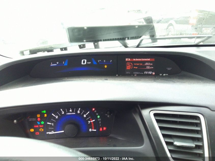 2013 HONDA CIVIC LX - 19XFB2F51DE273352