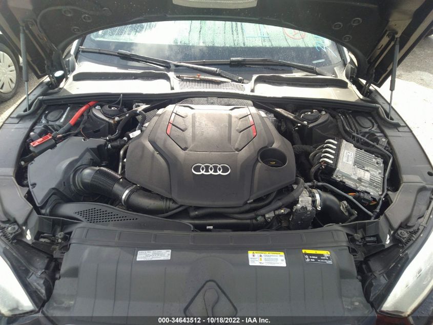 2021 AUDI S5 CABRIOLET PRESTIGE WAUY4GF56MN001002