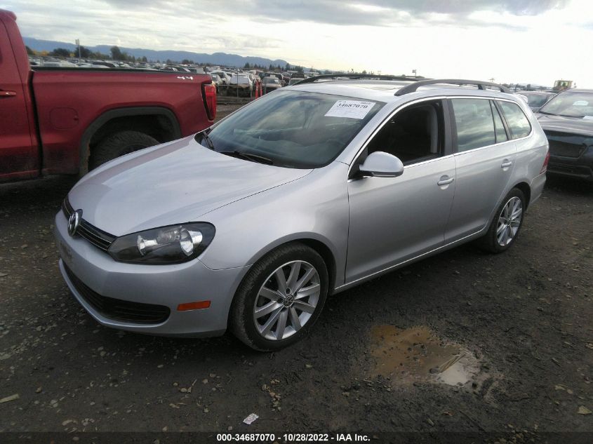 2014 VOLKSWAGEN JETTA SPORTWAGEN TDI W/SUNROOF 3VWPL7AJ1EM623294
