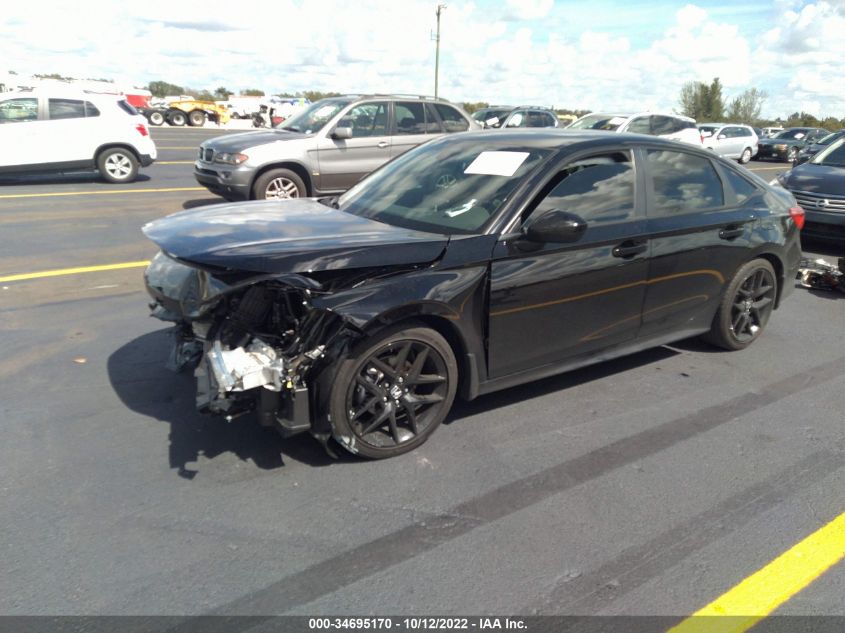 VIN 2HGFE2F55NH600625 2022 HONDA CIVIC SEDAN SPORT