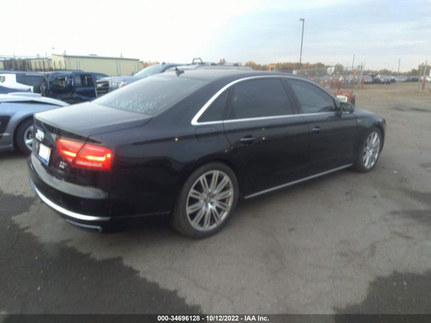 2014 AUDI A8 L 4.0T WAUR2AFD8EN005858