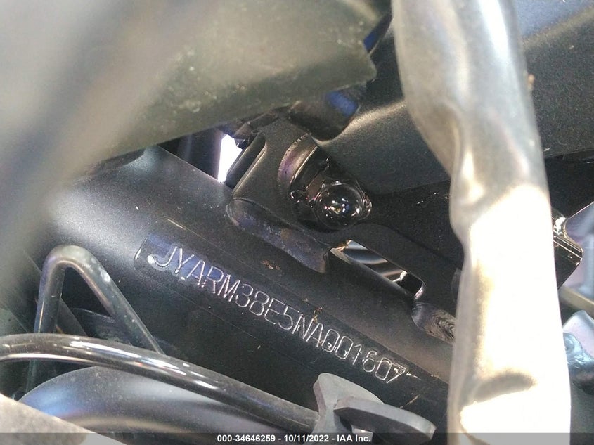 VIN JYARM38E5NA001607 2022 YAMAHA YZFR7
