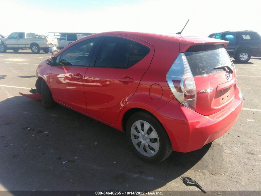 2013 TOYOTA PRIUS C ONE/TWO/THREE/FOUR JTDKDTB32D1530993