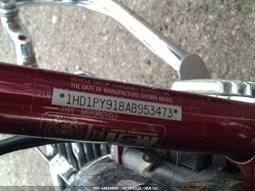 2010 HARLEY-DAVIDSON FLSTSE 1HD1PY918AB953473