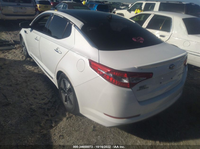 2013 KIA OPTIMA HYBRID EX KNAGM4AD0D5057221