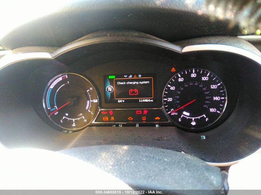 2015 KIA OPTIMA HYBRID KNAGM4ADXF5082307
