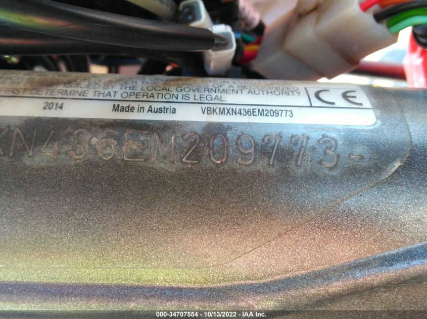 2014 KTM 350 SX-F/XC-F VBKMXN436EM209773