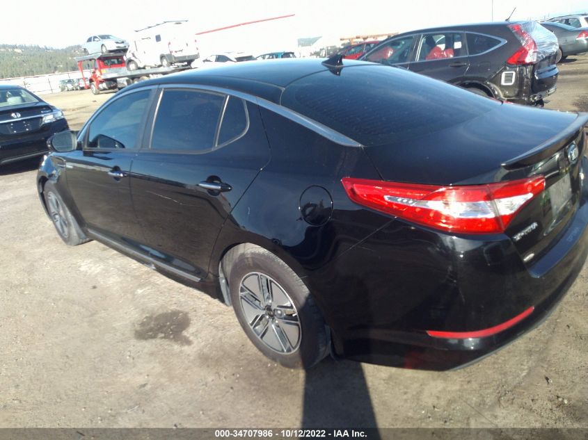 2013 KIA OPTIMA HYBRID LX KNAGM4AD7D5052324