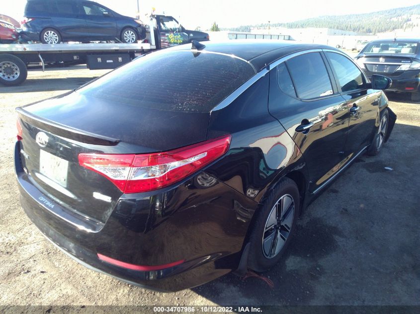 2013 KIA OPTIMA HYBRID LX KNAGM4AD7D5052324