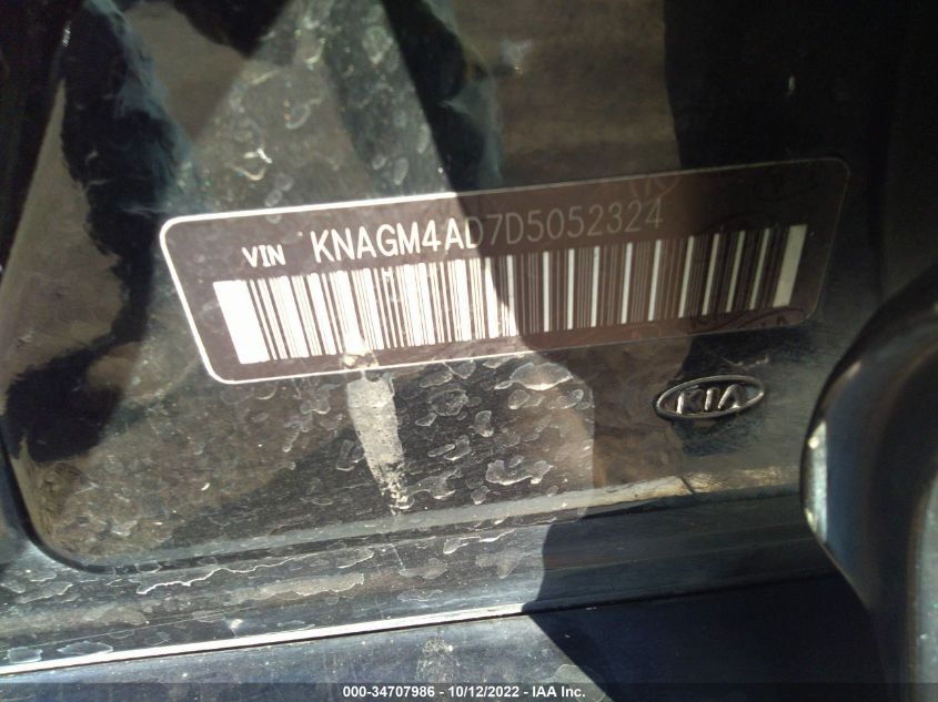 2013 KIA OPTIMA HYBRID LX KNAGM4AD7D5052324