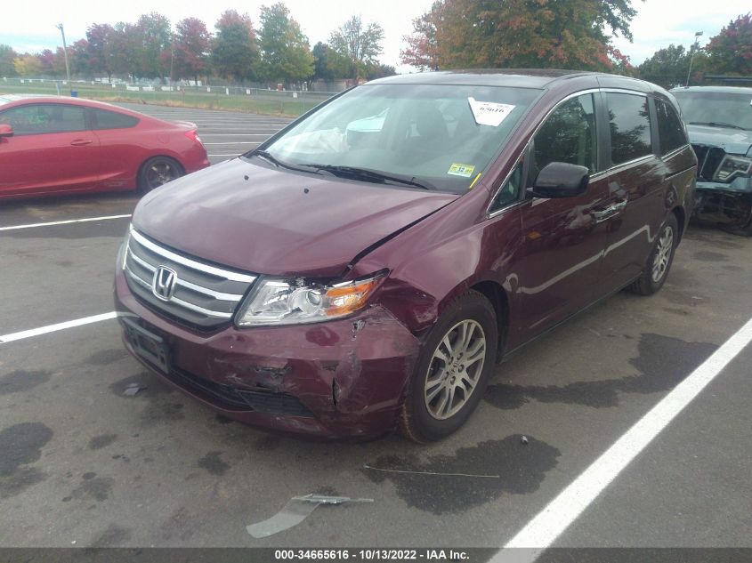 VIN 5FNRL5H49DB027465 2013 HONDA ODYSSEY no.2