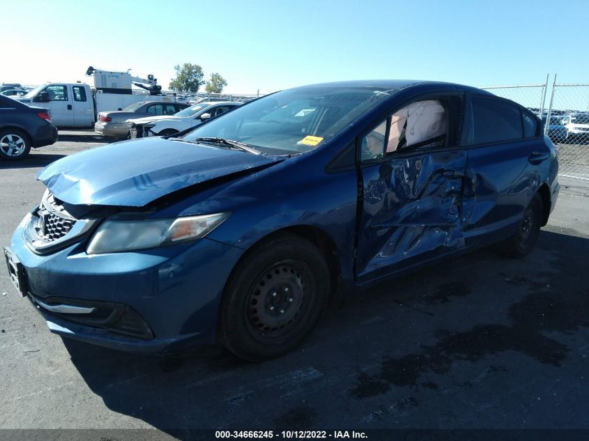 2013 HONDA CIVIC SDN LX 19XFB2F50DE074356