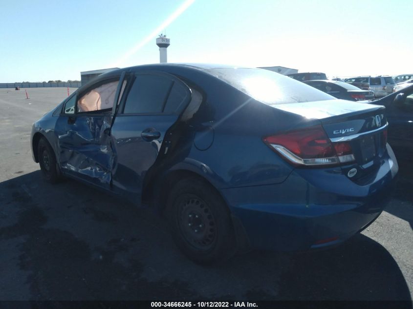 2013 HONDA CIVIC SDN LX 19XFB2F50DE074356