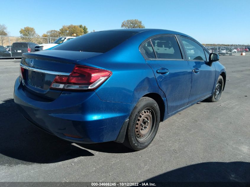 2013 HONDA CIVIC SDN LX 19XFB2F50DE074356