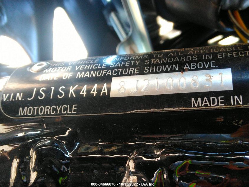 2018 SUZUKI DR-Z400 SM JS1SK44A8J2100831