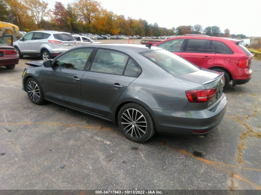2016 VOLKSWAGEN JETTA 1.8T SPORT - 3VWD17AJXGM407147