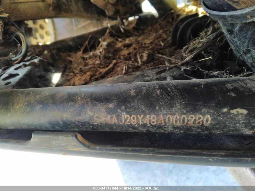 2008 YAMAHA YFM400 FWAN 5Y4AJ29Y48A000280