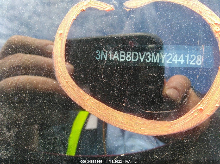 VIN 3N1AB8DV3MY244128 2021 NISSAN SENTRA SR