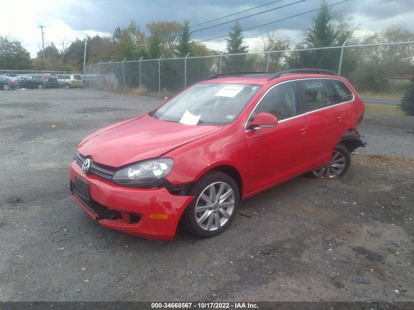 2014 VOLKSWAGEN JETTA SPORTWAGEN TDI W/SUNROOF & NAV 3VWML7AJ9EM625703