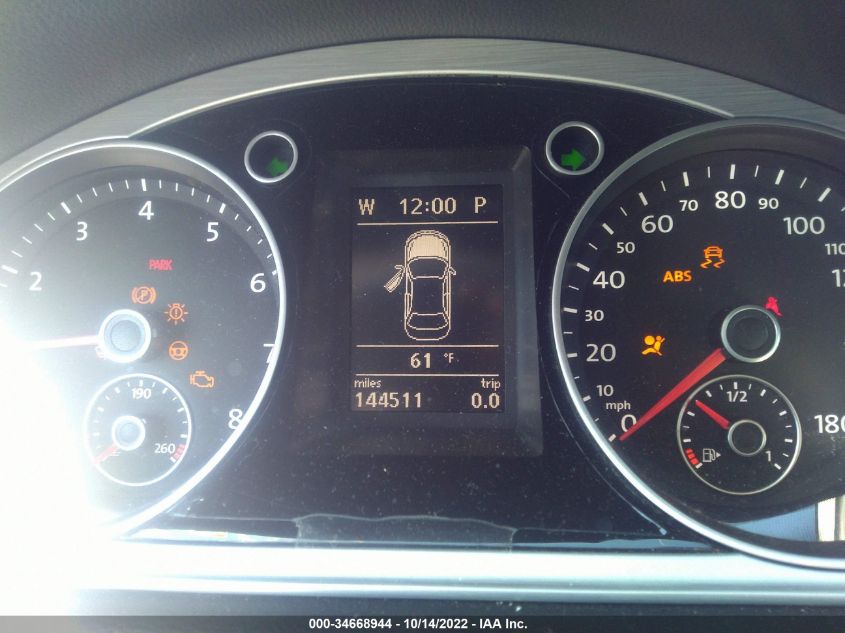 2013 VOLKSWAGEN CC SPORT WVWBP7AN5DE510019