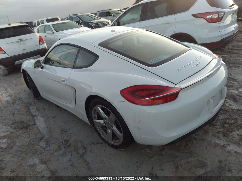 2015 PORSCHE CAYMAN WP0AA2A81FK160063