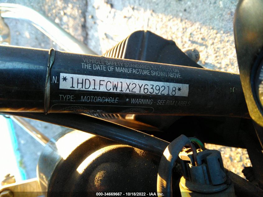2002 HARLEY-DAVIDSON FLHTCUI 1HD1FCW1X2Y639218