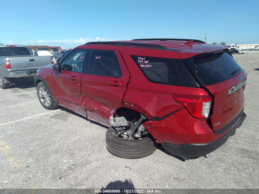 VIN 1FMSK7DH2LGC75095 2020 FORD EXPLORER XLT