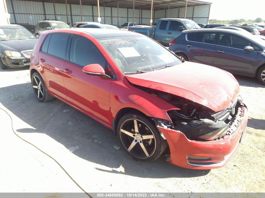 2015 VOLKSWAGEN GOLF TDI SEL - 3VW2A7AU9FM037292