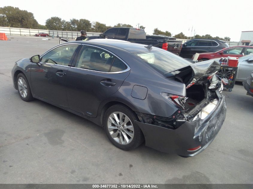 2013 LEXUS ES 300H HYBRID JTHBW1GG7D2020576