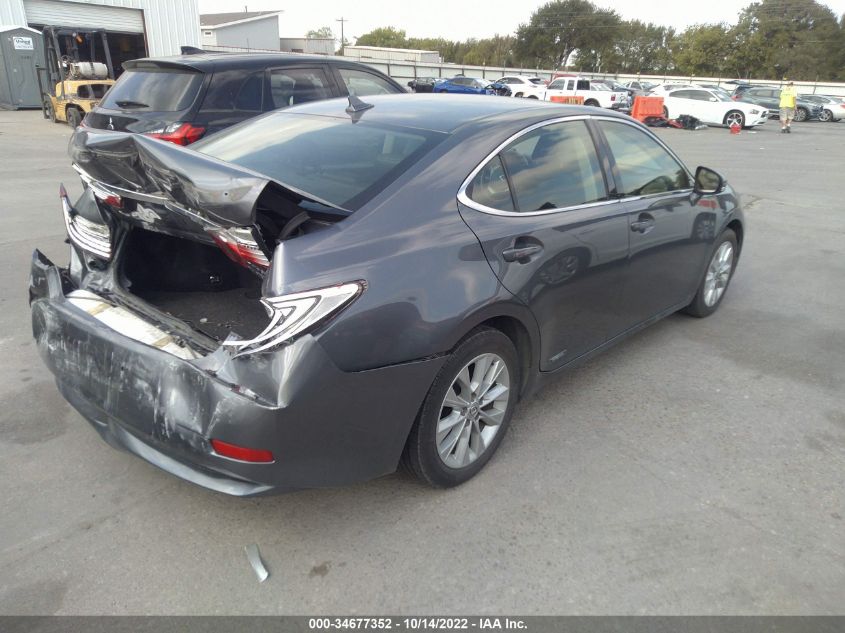 2013 LEXUS ES 300H HYBRID JTHBW1GG7D2020576