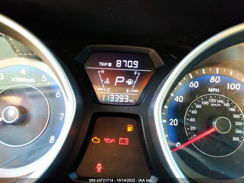 2014 HYUNDAI ELANTRA COUPE KMHDH6AH5EU026591