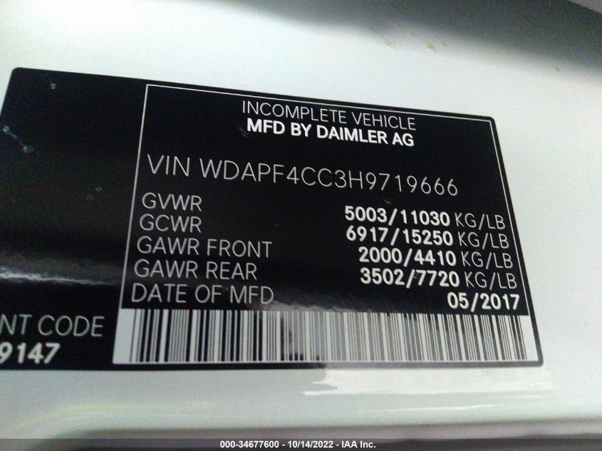 MERCEDES-BENZ 600 2017 WDAPF4CC3H9719666 Photo 9
