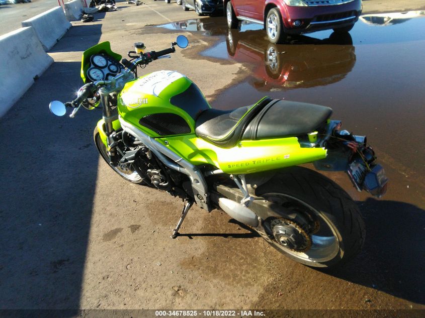2000 TRIUMPH MOTORCYCLE SPEED TRIPLE SMT500FM4YJ094469