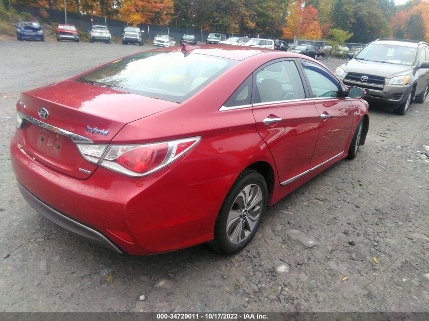 2013 HYUNDAI SONATA HYBRID LIMITED KMHEC4A45DA090215