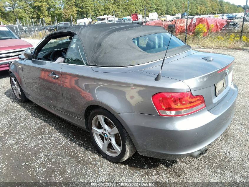 2013 BMW 1 SERIES 128I WBAUN1C54DVR01345