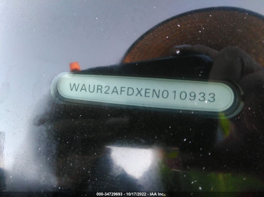 2014 AUDI A8 L 4.0T WAUR2AFDXEN010933