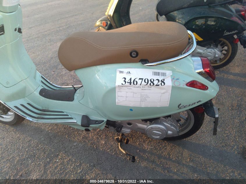 2022 VESPA PRIMAVERA ZAPCA06B4N5104244
