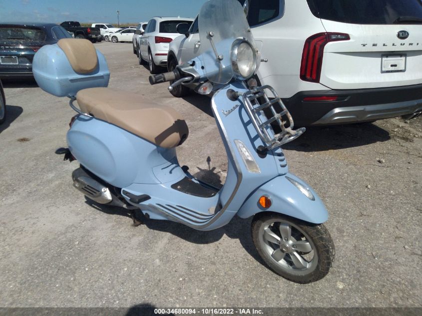 2017 VESPA PRIMAVERA 50 4V IE ZAPC536B2H5102471