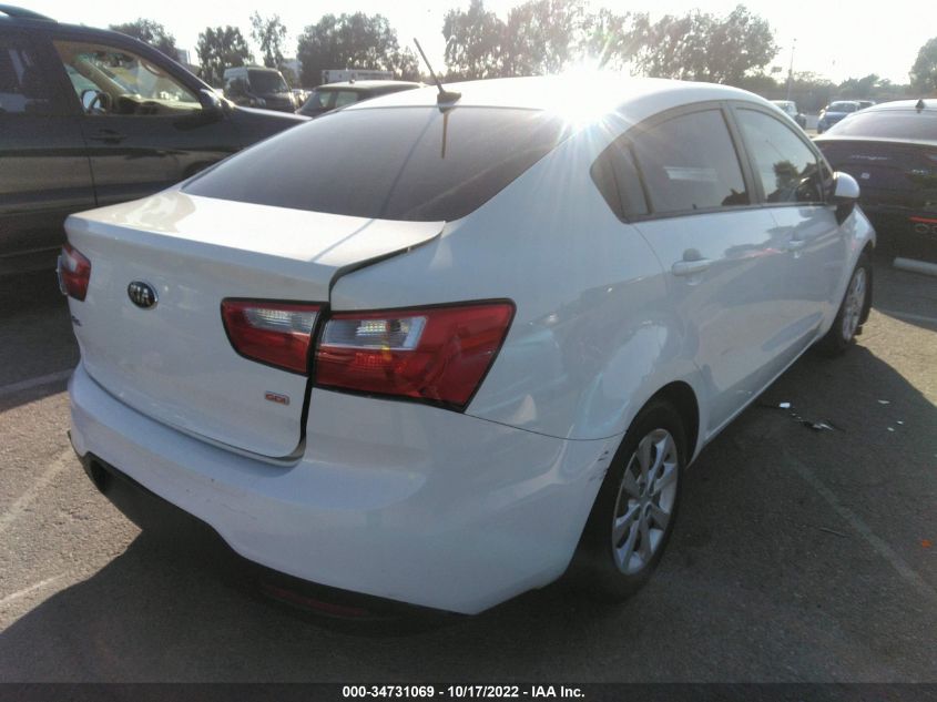 2014 KIA RIO LX KNADM4A39E6348211