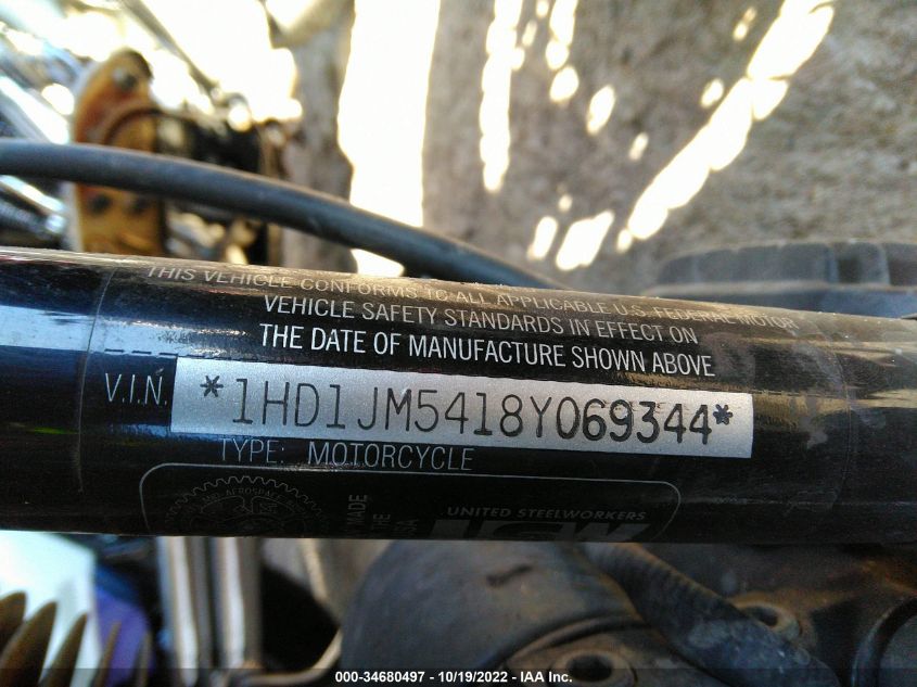 2008 HARLEY-DAVIDSON FLSTSB - 1HD1JM5418Y069344