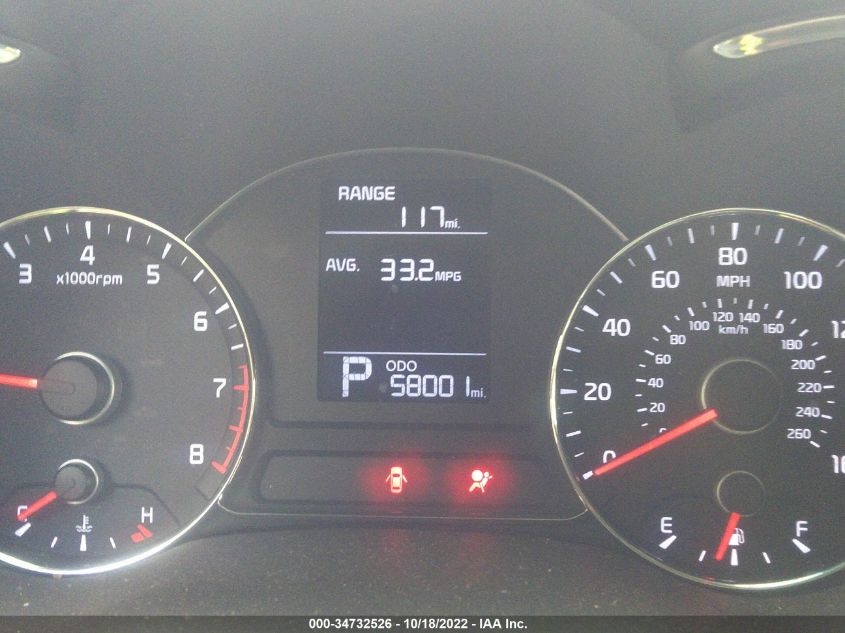 2016 KIA FORTE 5-DOOR LX KNAFK5A80G5644470